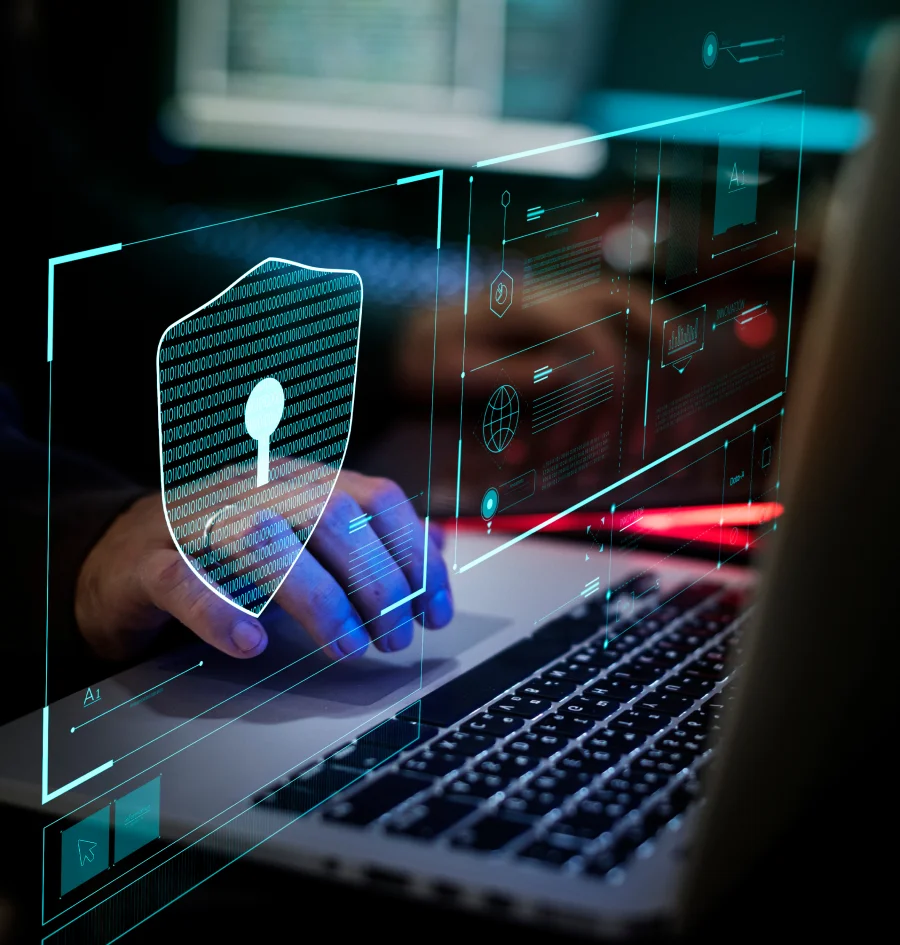 A group of people working with servers from their computers.