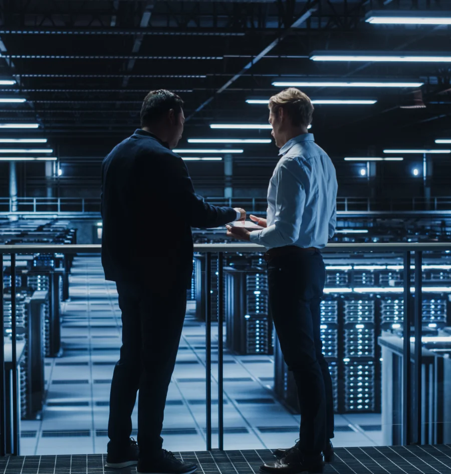 Leader giving a talk to their team.