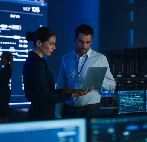 A group of people planning a project.